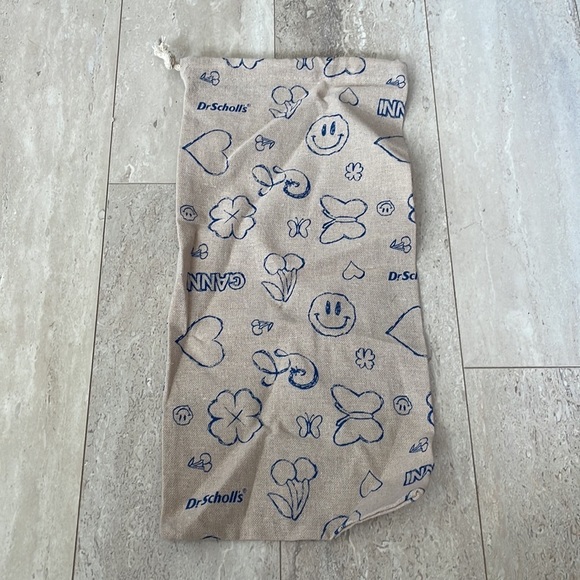 NWT GANNI x Dr. Scholl's Plaid Wooden Clog Sandals Buckle Retro Slides Blue 9 - Picture 11 of 13